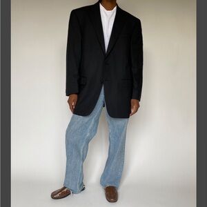 Vintage Oversized Black Blazer